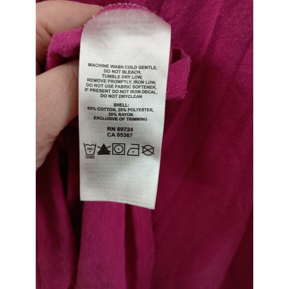 Columbia Womens Omni-Wick Activewear T-Shirt V-Neck Pink Size 3XL - Picture 6 of 6